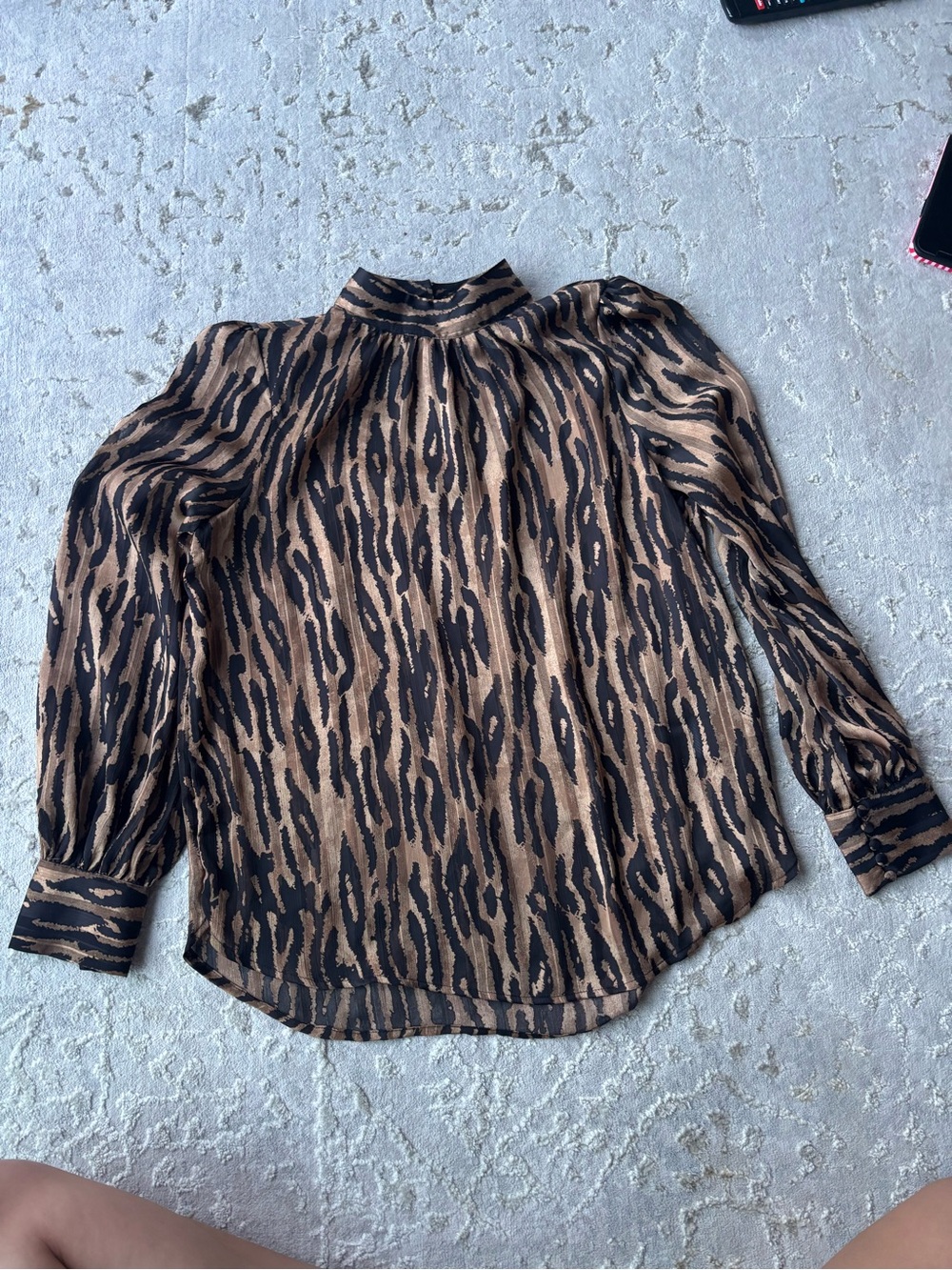 Cheetah print blouse